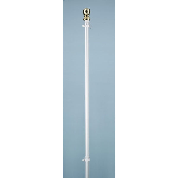 White spinning pole, 2 piece (6 foot)