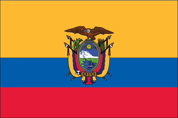Ecuador flag with Seal