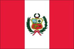 Peruvian Flag with Seal