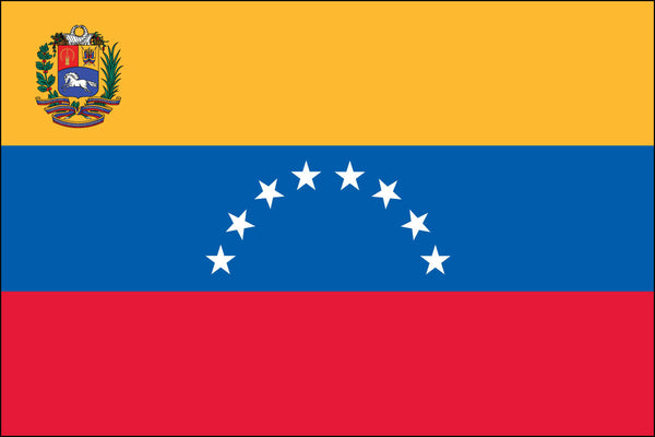 Venezuela with Seal Flag